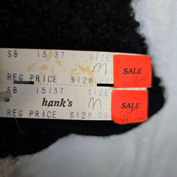 Boucle Mohair Wool Cardigan Size Medium 1981 Single Loop Button Susan Bristol - Picture 8 of 12